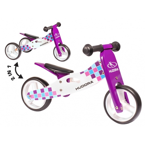 Беговел Hudora Wooden running-tricycle фиолетовый