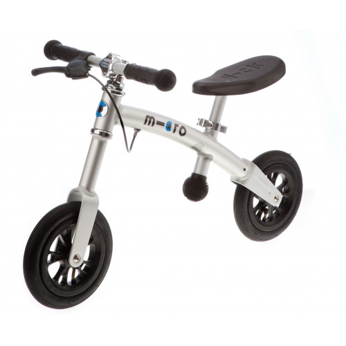 Беговел Micro G-Bike+ Air хромовый