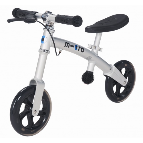 Беговел Micro G-Bike+ хромовый